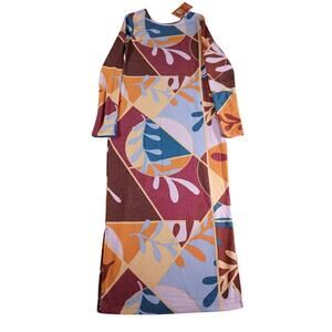 Latino Heritage Month Dress Women Medium Multicolor Bodycon Geo Print Target NWT
